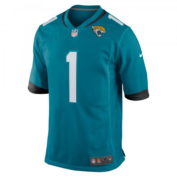 Men's Jacksonville Jaguars Travis Etienne Nike Teal Game Jersey