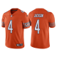 Men's Nike Chicago Bears #4 Eddie Jackson Orange NFL Vapor Limited Jersey