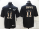 Men's Philadelphia Eagles #11 A.J. Brown Black Statue Of Liberty Limited NFL Stitched Jersey