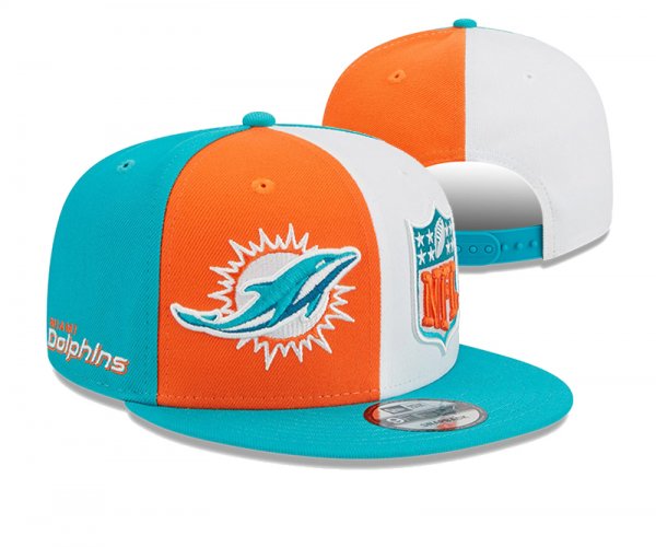 Miami Dolphins Blue Orange And Grey Cap