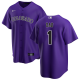 Men's Colorado Rockies Nike Purple Alternate #1 Dad MLB Jersey