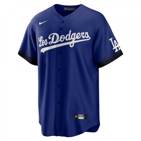 Men's Los Angeles Dodgers Jackie Robinson Nike Royal City Connect Replica Player Jersey