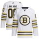 Men's Boston Bruins  adidas White  100th Anniversary Primegreen Custom Jersey