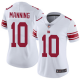 Nike New York Giants #10 Eli Manning White Women's Stitched NFL Vapor Untouchable Limited Jersey