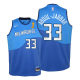 Youth Nike Milwaukee Bucks #33 Kareem Abdul-Jabbar 2021 NBA Finals Champions Blue Jersey