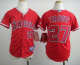 Los Angeles Angels #27 Mike Trout Red Cool Base Stitched Youth MLB Jersey