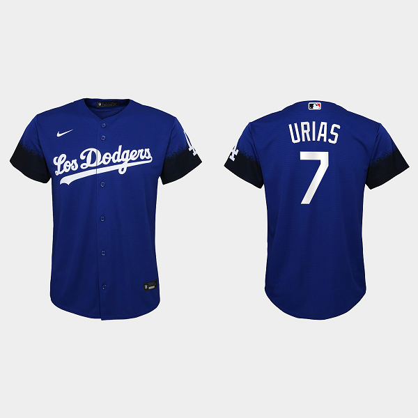 Youth Los Angeles Dodgers Julio Urias Royal 2021 City Connect Replica Jersey