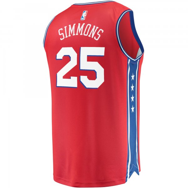 Youth Philadelphia 76ers Ben Simmons Fanatics Red Fast Break Replica Player Team Jersey - Statement Edition