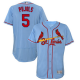 St. Louis Cardinals #5 Albert Pujols Light Blue Flexbase Collection Stitched MLB Jersey