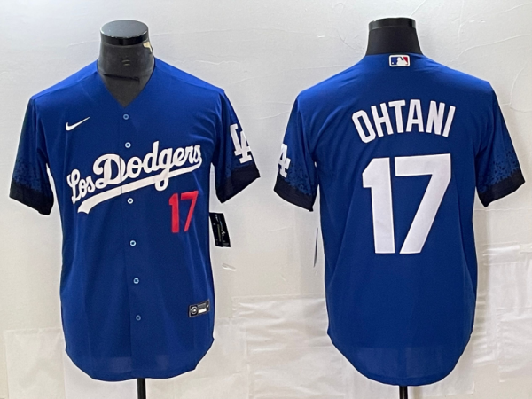 Men's Los Angeles Dodgers #17 Nike Blue Shohei Ohtani Jersey