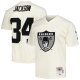 Men's Las Vegas Raiders Bo Jackson Mitchell & Ness Cream Chainstitch Legacy Jersey