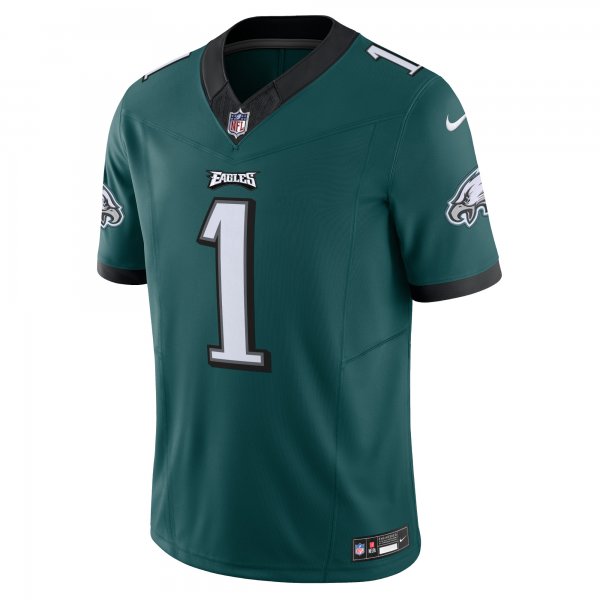 Men's Philadelphia Eagles Jalen Hurts Nike Green Vapor F.U.S.E. Limited Jersey