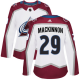 Adidas Colorado Avalanche #29 Nathan MacKinnon White Road Women's Stitched NHL Jersey