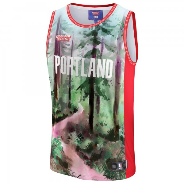 Unisex Portland Trail Blazers NBA & KidSuper Studios by Fanatics Green Hometown Jersey