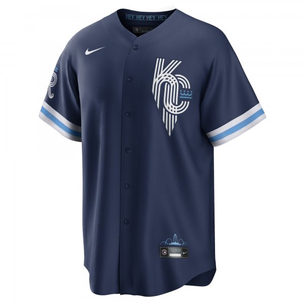 Men's Kansas City Royals Andrew Benintendi Nike Navy City Connect Replica Player Jersey