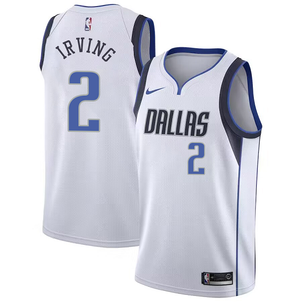 Youth Nike Dallas Mavericks #2 Kyrie Irving White Swingman Association Edition NBA Jersey