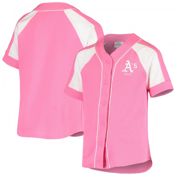 Youth Oakland Athletics Pink Team Spirit Fashion Jersey