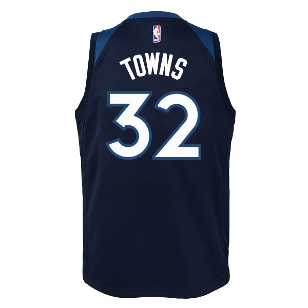 Youth Minnesota Timberwolves Karl-Anthony Towns Nike Navy Swingman Jersey - Icon Edition