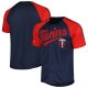 Men's  Minnesota Twins Stitches Navy Team Raglan Jersey