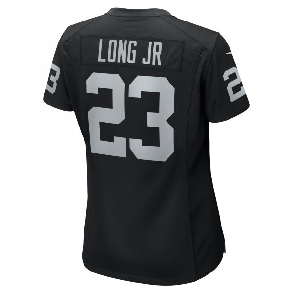 Women's Las Vegas Raiders David Long Jr. Nike  Black Team Game Jersey