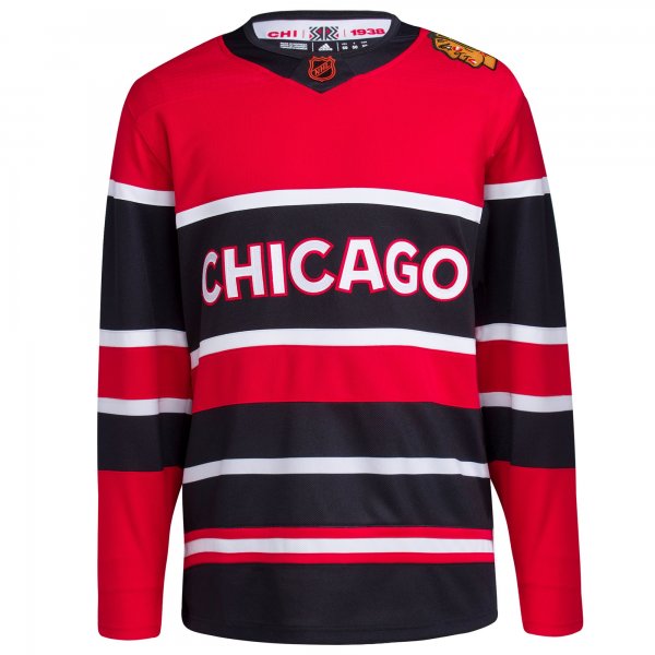 Men's Chicago Blackhawks adidas Red Reverse Retro 2.0 Blank Jersey