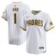 Men's San Diego Padres Nike White #1 Dad Home Limited Jersey