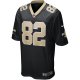 Men's New Orleans Saints Bob Pollard Nike Black Game Retired Player Jersey