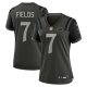 Women's #7 Justin Fields New York Jets Nike 2025 Rivalries Collection Game Gotham Green Jersey