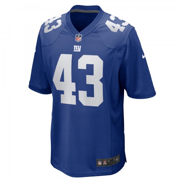 Men's New York Giants Kaleb Hayes Nike  Royal Team Game Jersey