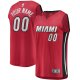 Youth Miami Heat Fanatics Red Fast Break Replica Custom Jersey - Statement Edition