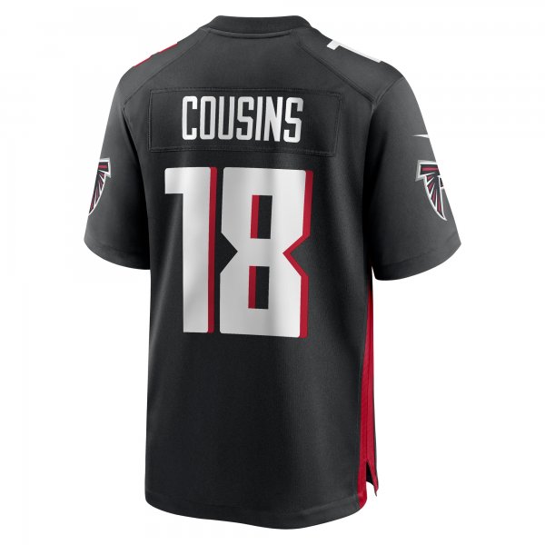 Men's Atlanta Falcons Kirk Cousins Nike Black Game Player Jersey