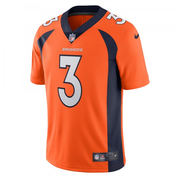 Men's Denver Broncos Russell Wilson Nike Orange Team Vapor Limited Jersey