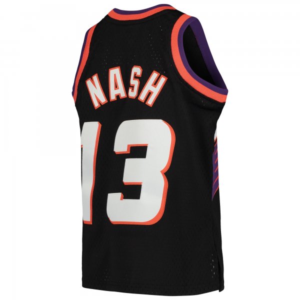 Youth Phoenix Suns Steve Nash Mitchell & Ness Black 1996-97 Hardwood Classics Swingman Throwback Jersey