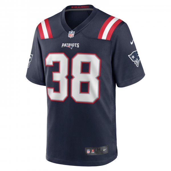 Men's New England Patriots Rhamondre Stevenson Nike Navy Game Jersey