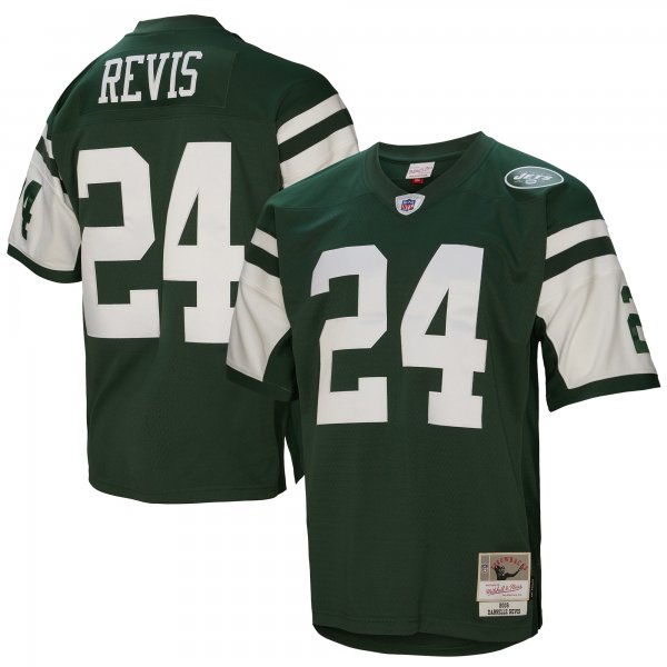 Men's New York Jets Darrelle Revis Mitchell & Ness Green Legacy Replica Jersey