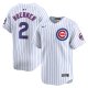 Men's Chicago Cubs #2 Nico Hoerner Nike White Home Limited Player Jersey