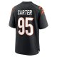 Men's Cincinnati Bengals Zach Carter Nike Black Game Player Jersey