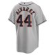 Men's Houston Astros Yordan ÃÂ¡lvarez Nike Gray Road Replica Player Jersey