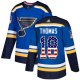 St. Louis Blues #18 Robert Thomas Blue Home USA Flag Stitched NHL Jersey