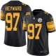 Men's Nike Pittsburgh Steelers #97 Cameron Heyward Black Stitched NFL Limited New Color Rush Jersey