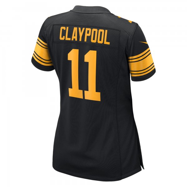 Women's Pittsburgh Steelers Chase Claypool Nike Black Alternate Game Jersey