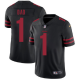 Men's Nike San Francisco 49ers #1 Dad Black Vapor Untouchable Limited NFL Jersey