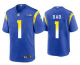 Men's Los Angeles Rams #1 Dad Royal NFL Stitched Limited Jersey