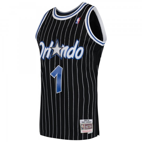 Men's Orlando Magic Tracy McGrady Mitchell & Ness Black Hardwood Classics Swingman Jersey