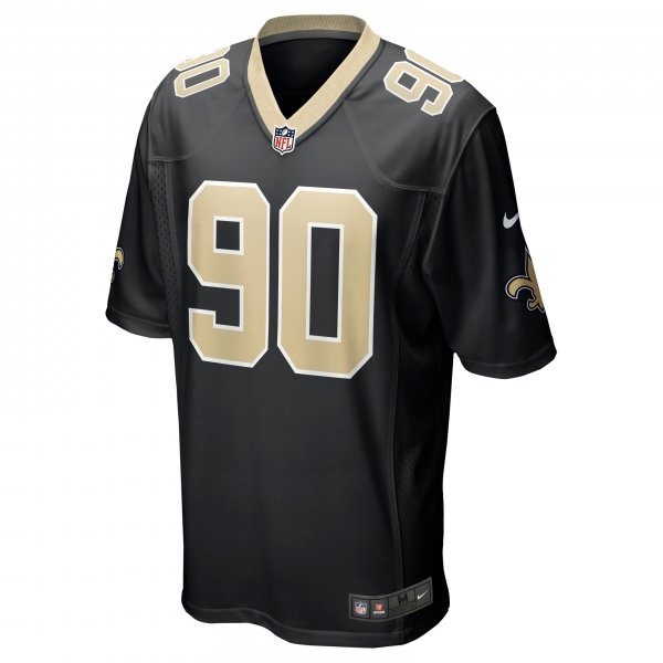 Men's New Orleans Saints Tanoh Kpassagnon Nike Black Game Jersey