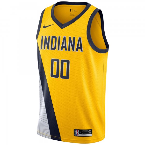 Men's Indiana Pacers Nike Yellow 2019/20 Custom Swingman Jersey - Statement Edition