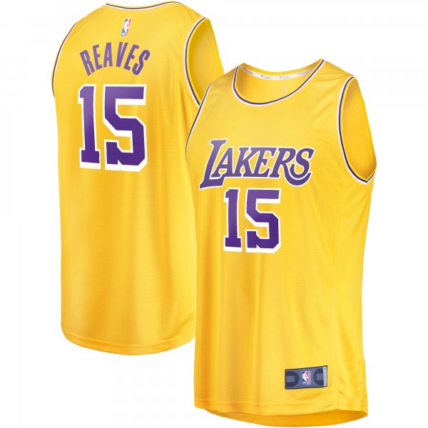 Youth Los Angeles Lakers Austin Reaves Fanatics Gold Fast Break Player Jersey - Icon Edition