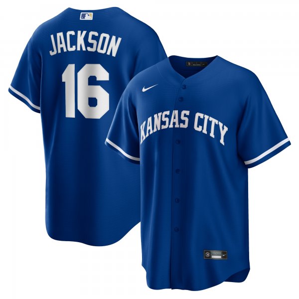 Men's Kansas City Royals Bo Jackson Nike Royal Alternate Cooperstown Collection Replica Player Jersey