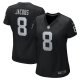 Women's Las Vegas Raiders #8 Josh Jacobs Nike Black Game Player Jersey