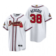 #38 Guillermo Heredia Men's Atlanta Braves White 2022 Gold Program MLB Jersey